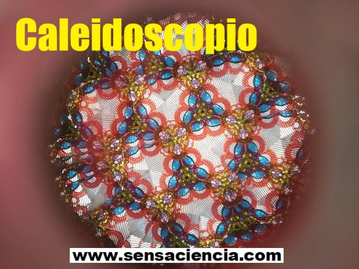 Caleidoscopio y reflexión de la luz