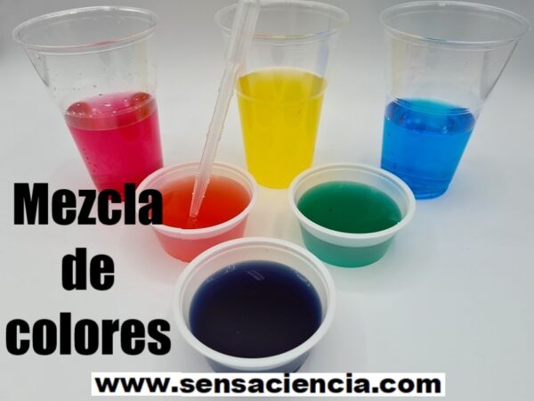 Experimentos sobre la mezcla de los colores primarios