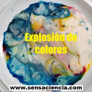 Explosión de colores con leche y detergente