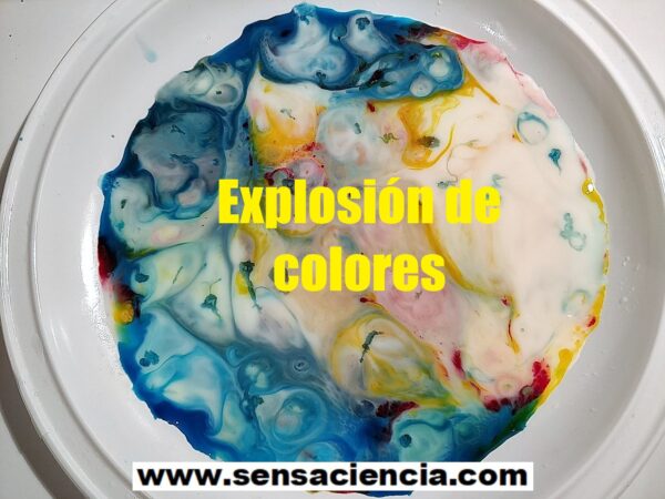 Explosión de colores con leche y detergente