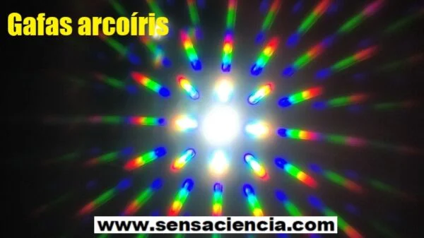 Gafas arcoiris de dispersión y arcoíris