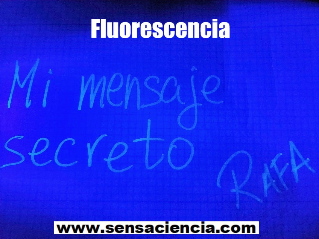 Mensaje Secreto con un boli de tinta fluorescente