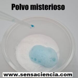 Reacción química para diferenciar sustancias