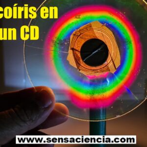Efecto arcoíris en un cd
